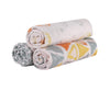 abracadabra Cotton Muslin Swaddle Wraps for New Born Baby, 018 M+ (110 cm X 110 cm, Pack of 3)  Hot Air Balloon