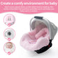 Winter Baby Car Seat Cover, Infant Car Seat Liner With Plush Fleece, Infant Insert For Baby Carseat, Warm Carseat Cover For Cold