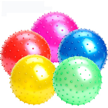 8.6 Inch 5 Pack Sensory Balls for Toddlers 1-3 with Pump Inflatable Knobby Bouncy Massage Balls for Babies Sports Playground Sof