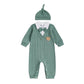 SYOKUP Newborn Infant Baby Boy Outfits Suit Bowtie Bear Embroidery Dress Romper Jumpsuit Gentleman Wedding Clothes Formal (Green