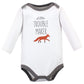 Hudson Baby Unisex Baby Cotton Long-Sleeve Bodysuits, Little Fox, 9-12 Months