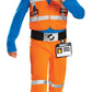 Disguise Emmet Lego Movie 2 Boys' Jumpsuit Costume , Orange