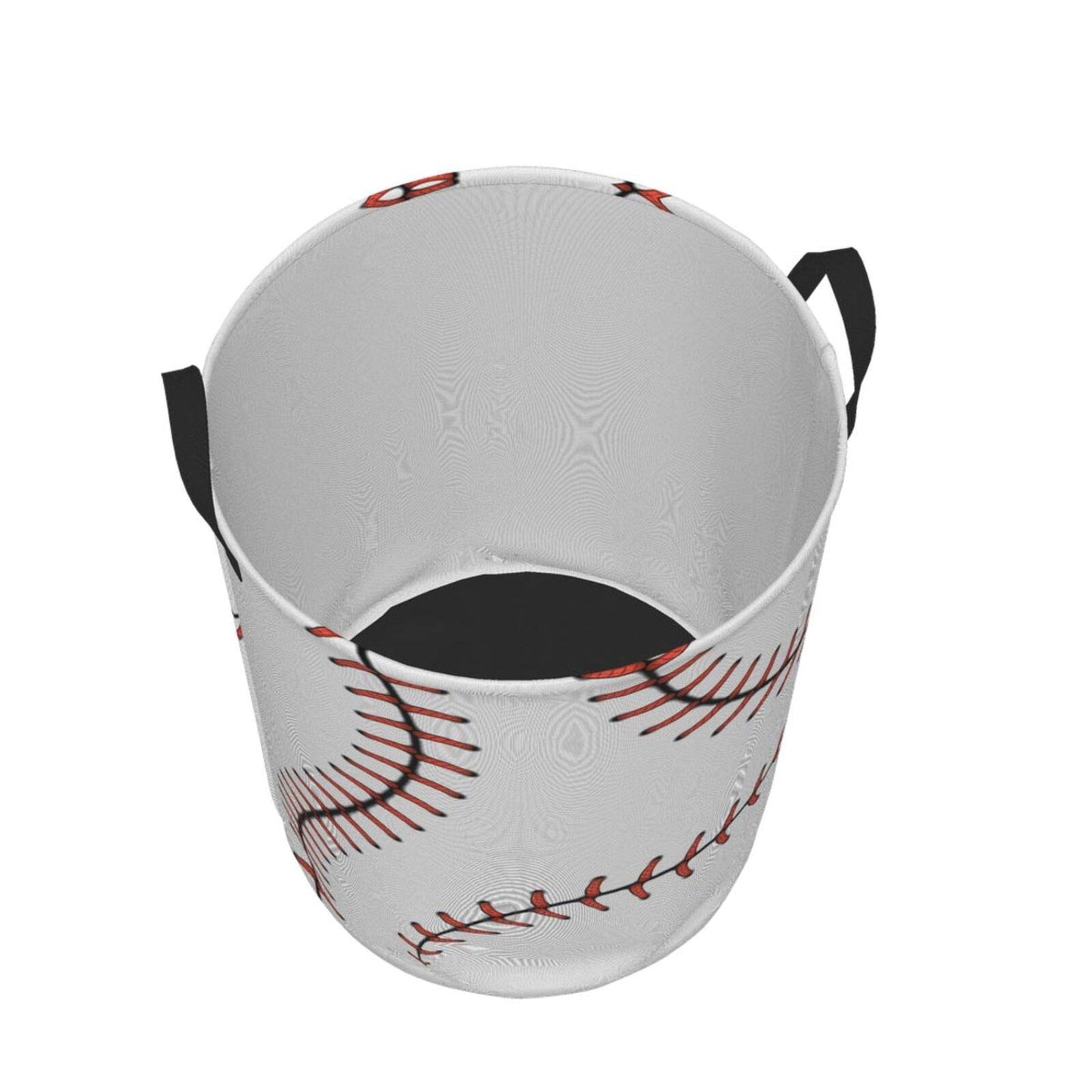 Foruidea Stylish Baseball Stitches Laces Print Laundry Basket,Laundry Hamper,Collapsible Storage Bin,Oxford Fabric Clothes Baske