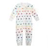 Owlivia Organic Cotton Baby Boy Girl Zip Up Sleep N Play, Footless, Long Sleeve(18-24 Months, Rainbow Hearts)