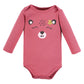Hudson Baby Unisex Baby Cotton Long-Sleeve Bodysuits, Girl Woodland Animals, 0-3 Months
