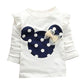 Cute Toddler Baby Girls Clothes Set Long Sleeve T-Shirt And Pants Kids 2Pcs Outfits(White+Navy,3T)