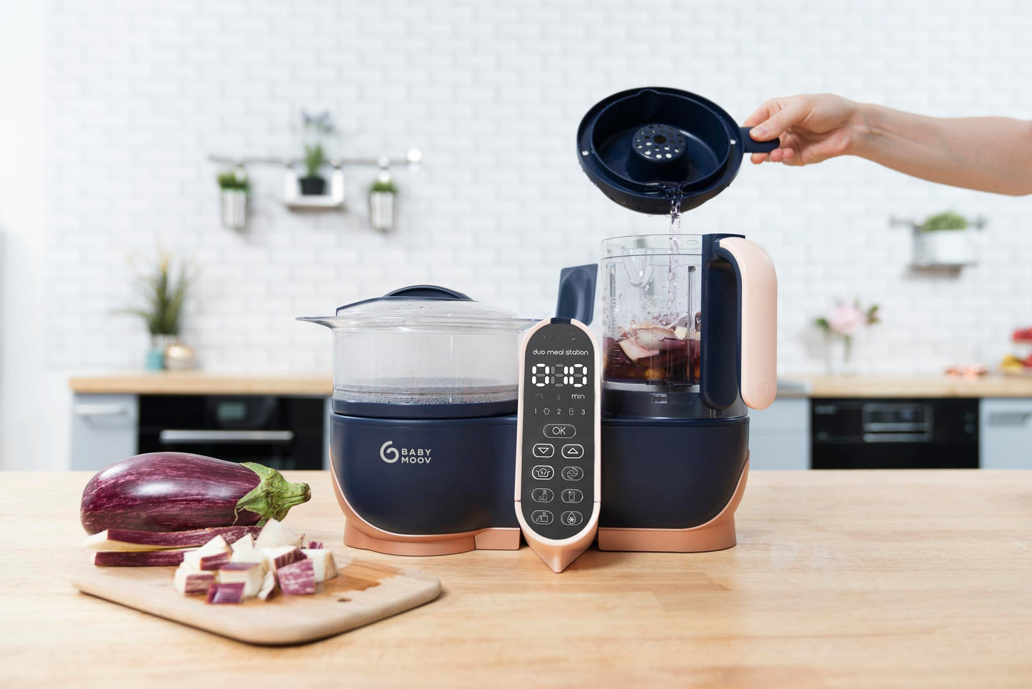 Babymoov Duo Meal Station Xl, 6 In 1 Food Processor With Steamer, Multi-Speed Blender, Warmer, Defroster & Sterilizer (Nutrition