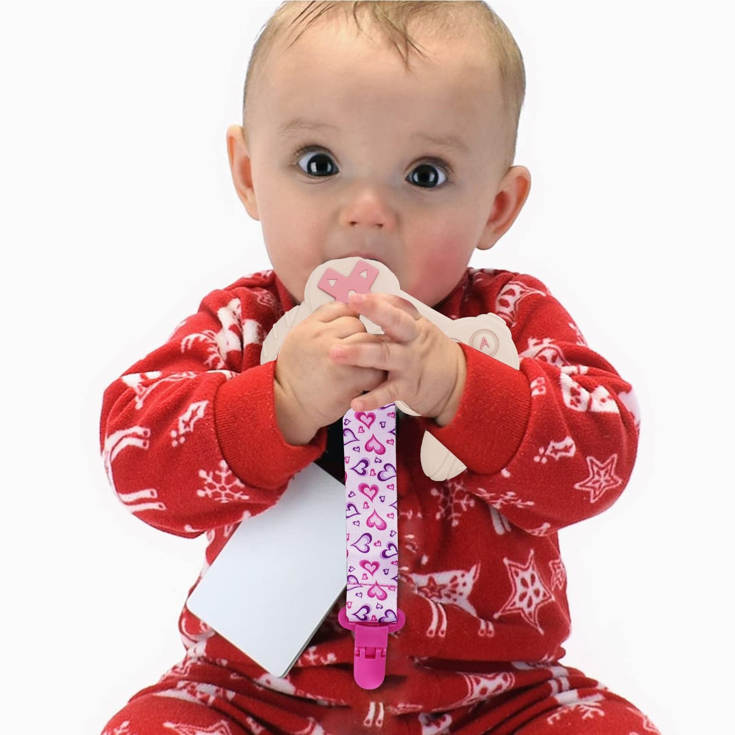 Cool Remote Game Control Teething Toy for Babies 0-6 6-12 Months,Game Controller Teether for Gamer Parents,Babys First Valentin