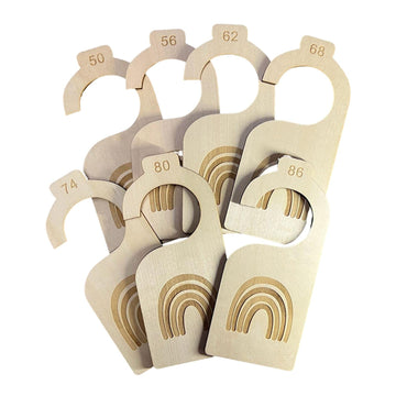 MERISHOPP7 Pieces Wooden Baby Closet Dividers Cloth Size Organizers Baby|Nursery Dcor|Other Nursery Dcor