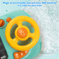 Beacron Musical Steering Wheel Toys for Boys 4-6, Toddler Simulated Driving Racing Car Game with Sound Age 3+ Year Old, Interact