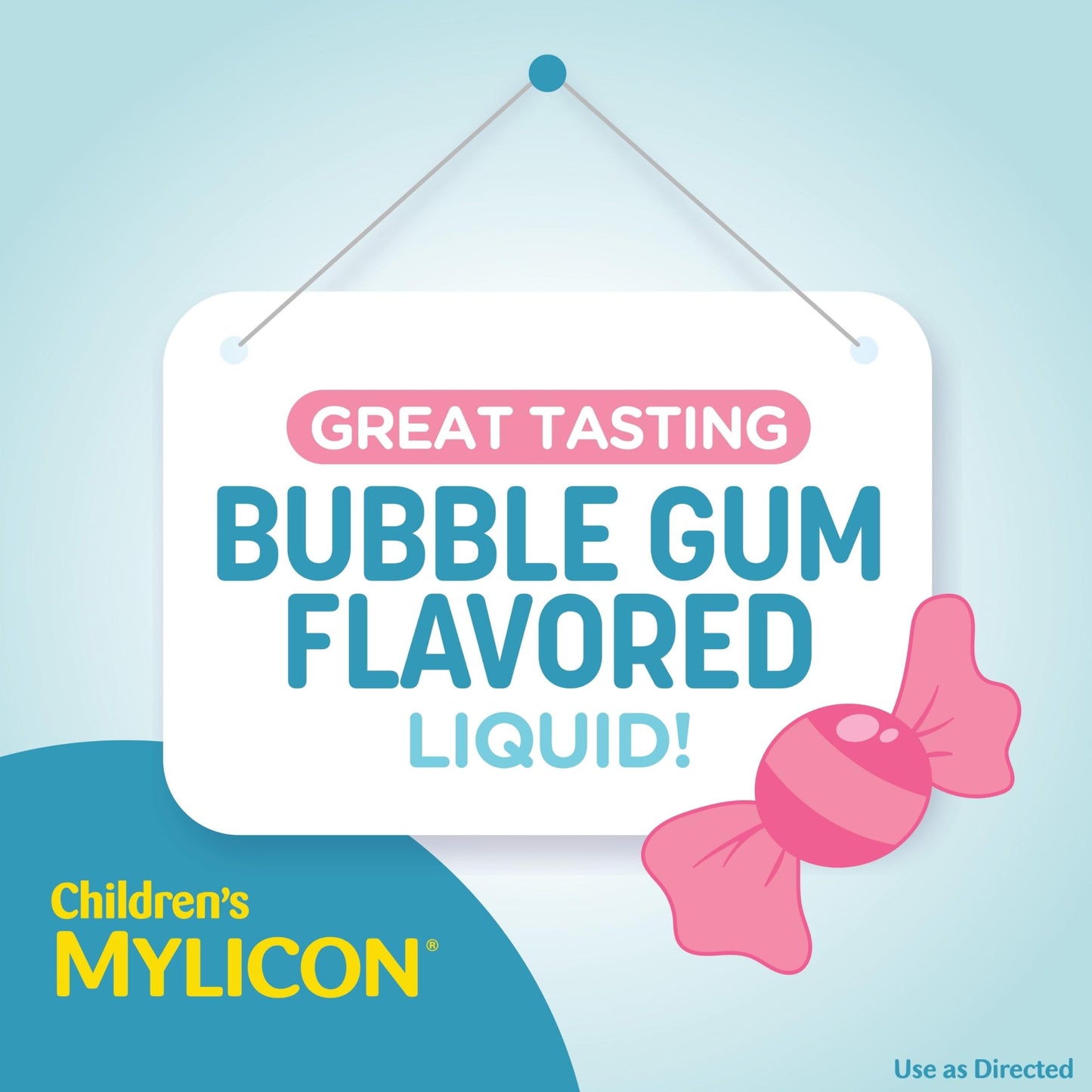 Childrens Mylicon All-in-One Tummy Relief Liquid For Indigestion for Kids, Bubble Gum Flavor, 4oz