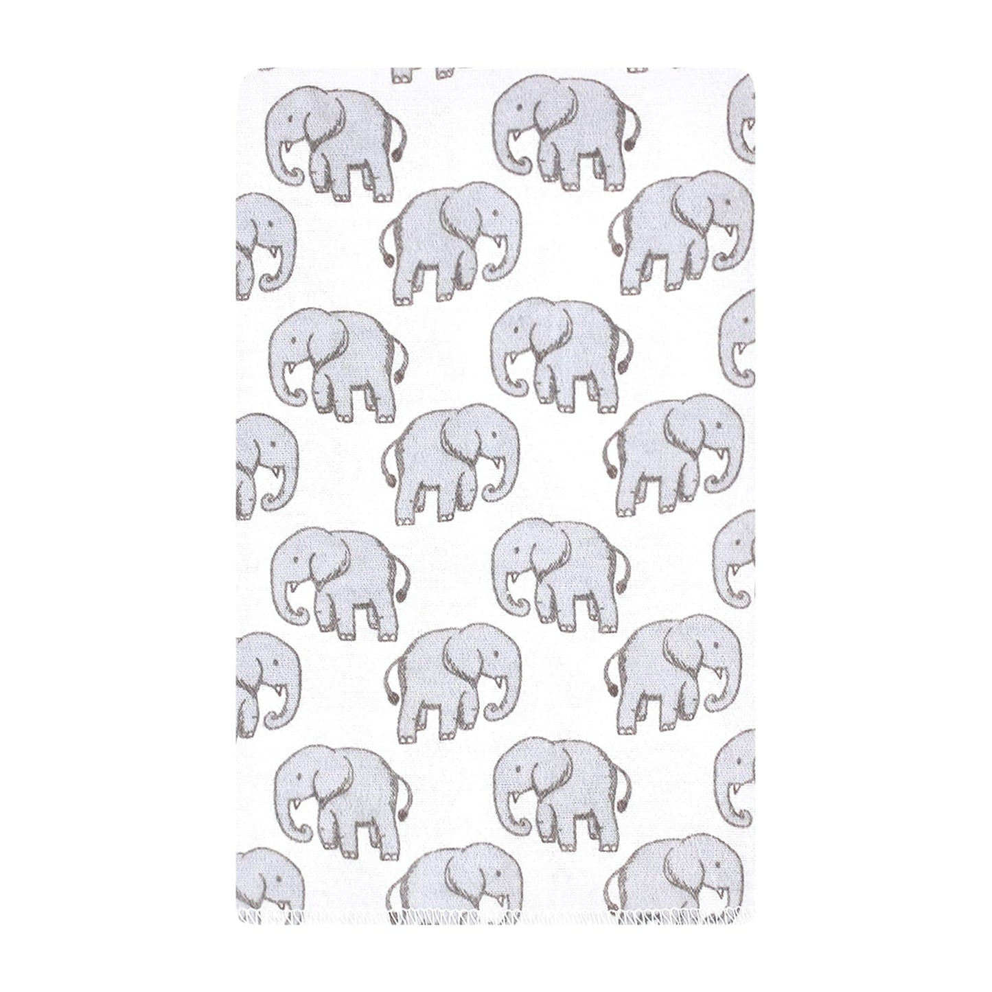 Hudson Baby Unisex Baby Flannel Burp Cloth 10Pk, Neutral Safari, One Size