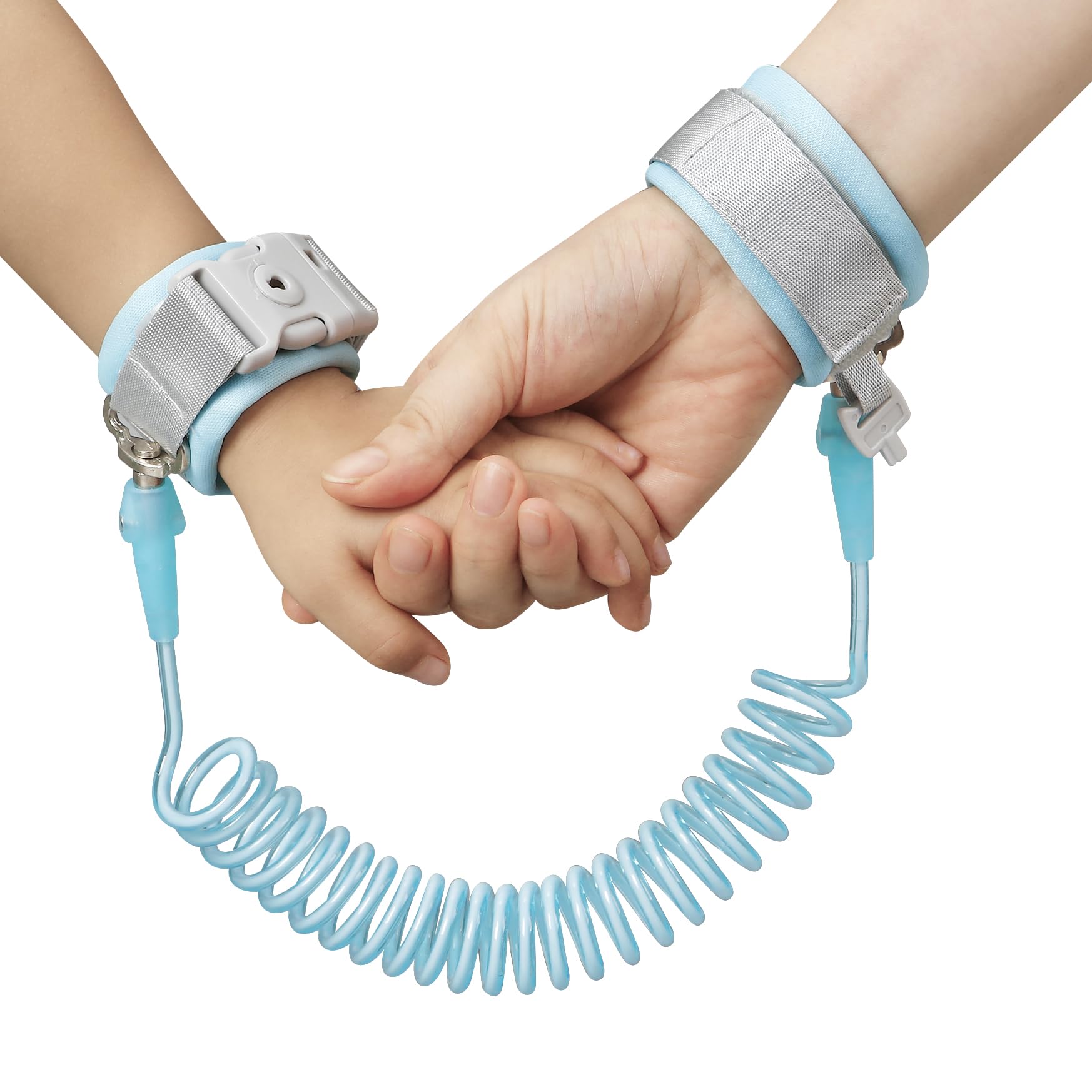 Pandaear Anti Lost Wrist Link, Toddler Harness Walking Leash Safety Child Wristband Leashes For Babies Kids -Blue