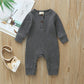 Iddolaka 2 Pack Newborn Baby Boy Girl Long Sleeve Romper Jumpsuit Bodysuit One Piece Coverall Fall Winter Clothes(G-Long Sleeve