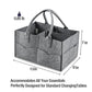 Pandaear Baby Diaper Caddy Organizer, Portable Travel Diaper Organizer, Nursery Caddy Basket With Divided Design
