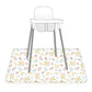 Bapronbaby Pastel Floral Splash Mat - Waterproof Catch-All For Under High Chairs, Floors, Tables, Playtime Or Arts & Crafts - Ma