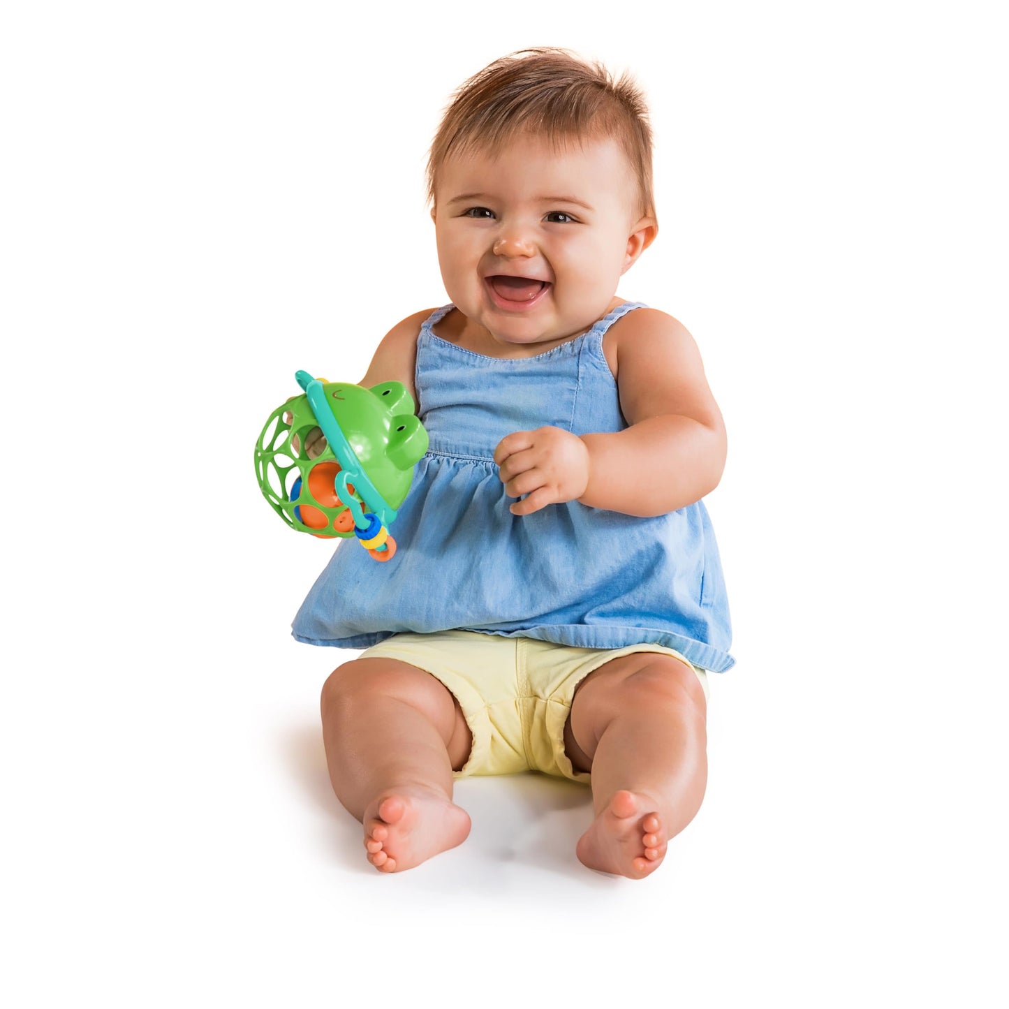 Bright Starts Little Shakers 6pc Gift Set - BPA-Free Easy-Grasp Baby Rattles and Teethers, Unisex, 3 Months+