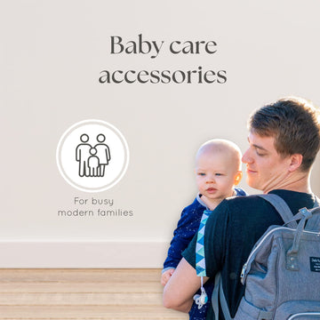 Dodo Babies Diaper Bag Backpack Set - Insulated & Waterproof Pockets - Plus Two Pacifier Clips, Binky Case & Stroller Straps (Bl