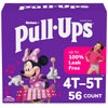 Pull-Ups Girls' Potty Training Pants, Size 4T-5T Training Underwear (38-50 Lbs), 56 Count