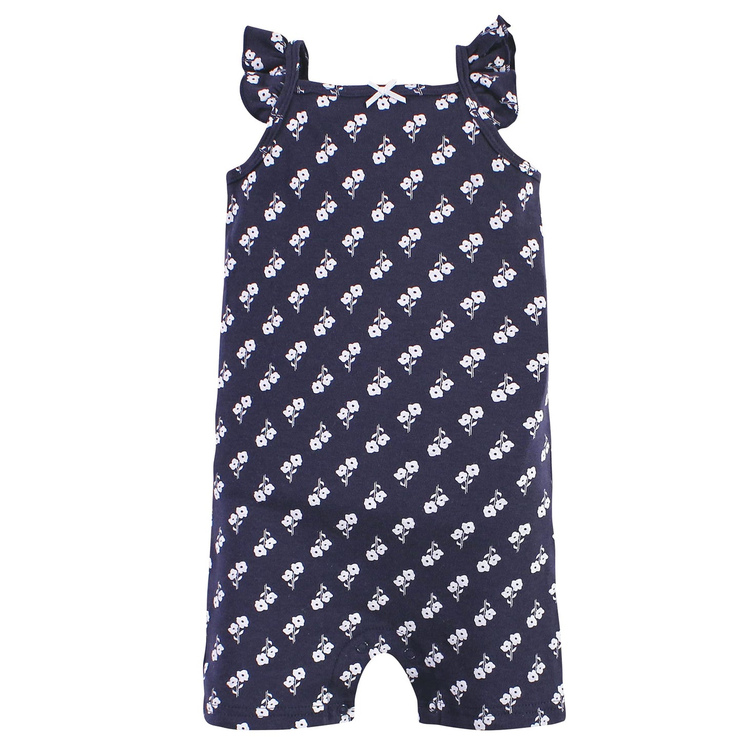 Hudson Baby Baby Cotton Rompers, Wildflower, 12-18 Months