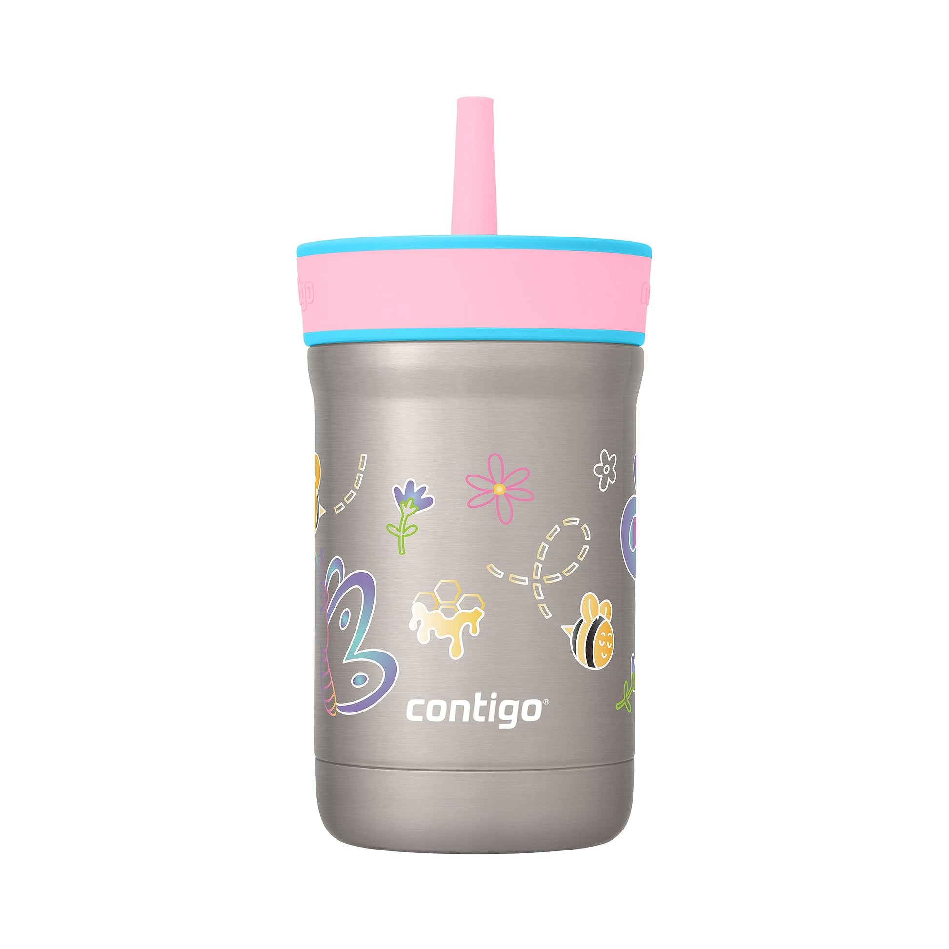 Contigo Leighton Beverage|Water Bottles, 12 Oz, Raspberry/Azalea