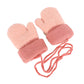 Baby Mittens Warm Mitts Infant Full Finger Gloves Magic Snow Mitten On String