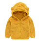Jeskids Toddler Girls Boys Fleece Hoody Jacket Zip Up Teddy Coat Warm Winter Outwear Yellow