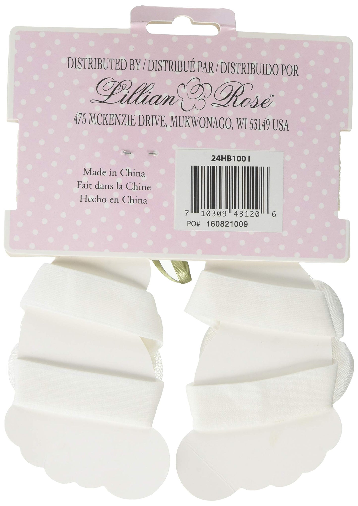 Lillian Rose Baby Headband And Barefoot Sandals, Ivory