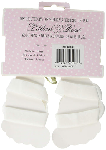 Lillian Rose Baby Headband And Barefoot Sandals, Ivory