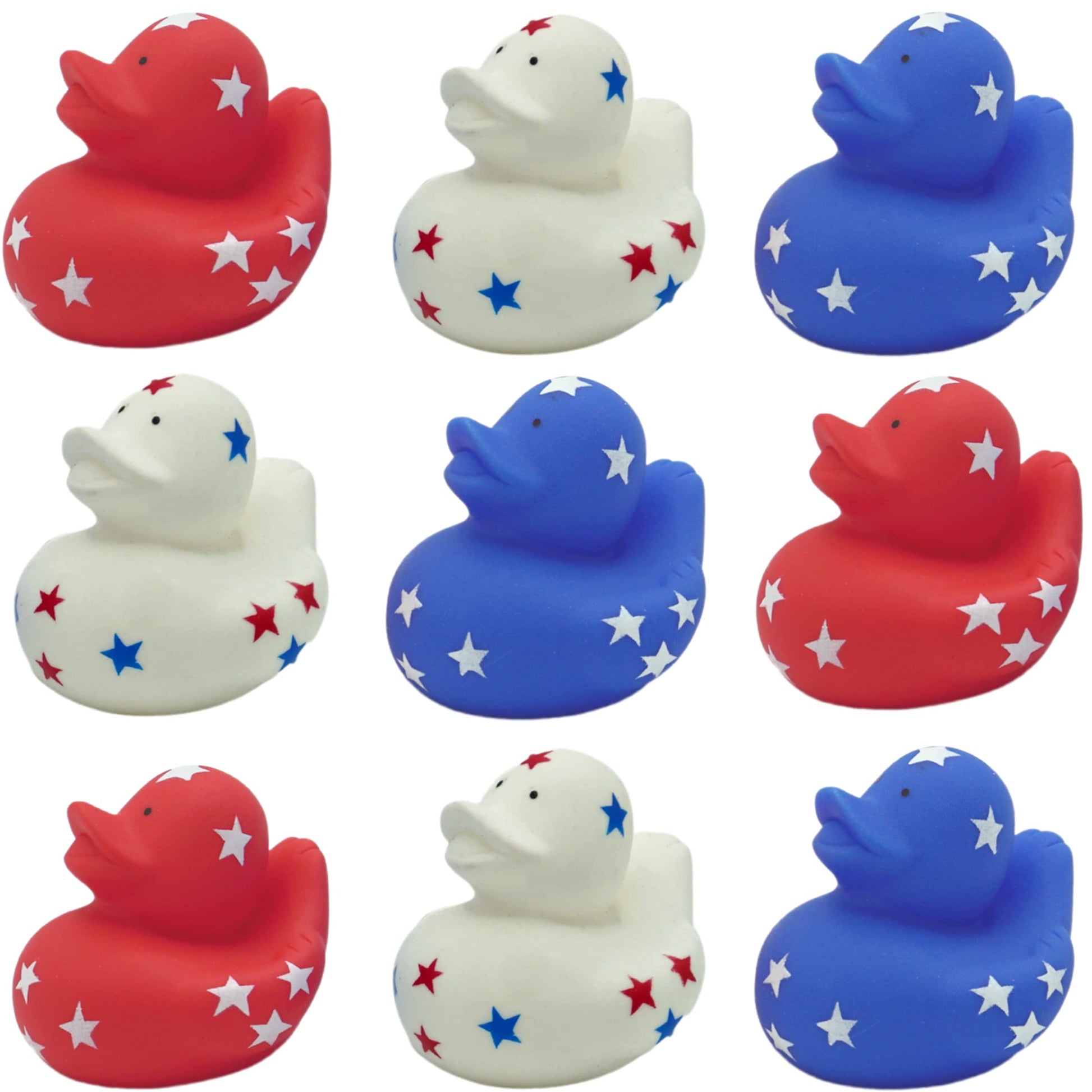 4Es Novelty Patriotic Rubber Ducks (24 Pack) Bulk 2 - 4th of July Party Favors, Patriotic Party Supplies Gifts toys for Kids Ad