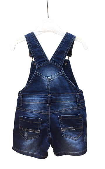 Kidscool Space Baby & Little Girls/Boys Summer Shorts,Adjustable Jean Shortall Overalls,Blue,18-24 Months
