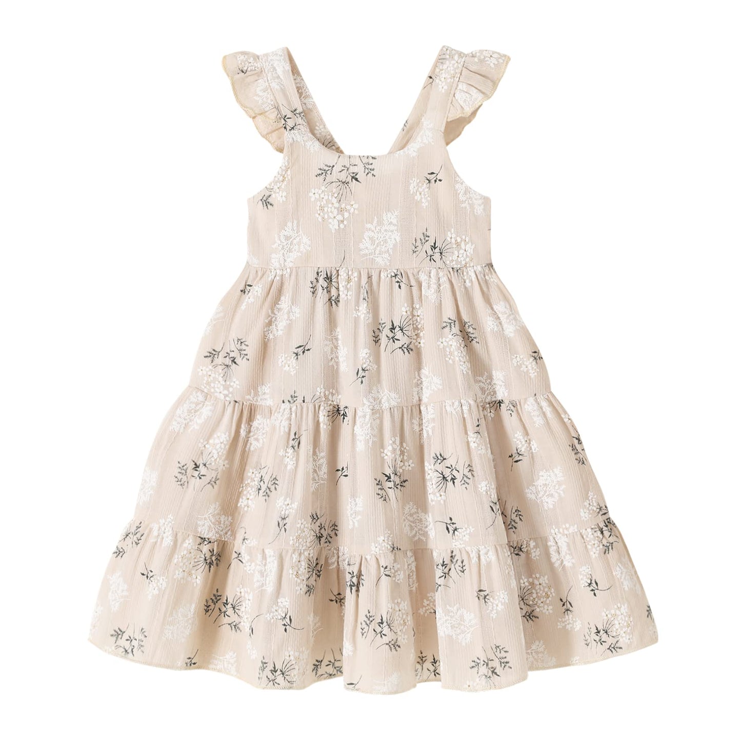 Younger Tree Toddler Girl Outfits Baby Ruffled Sleeveless Princess Dresses Tutu Skirt Summer Sleeveless Smocking Casual Dress(6-