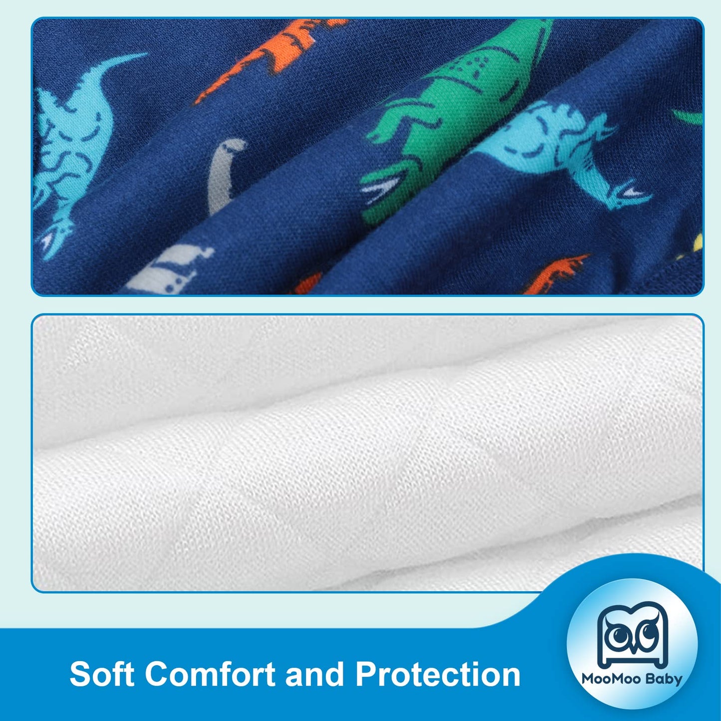 Moomoo Baby Training Underwear 4 Packs Absorbent Toddler Potty Training Pants For Boys And Girls-Cotton Dino 2T-6T (Dino, 5T)