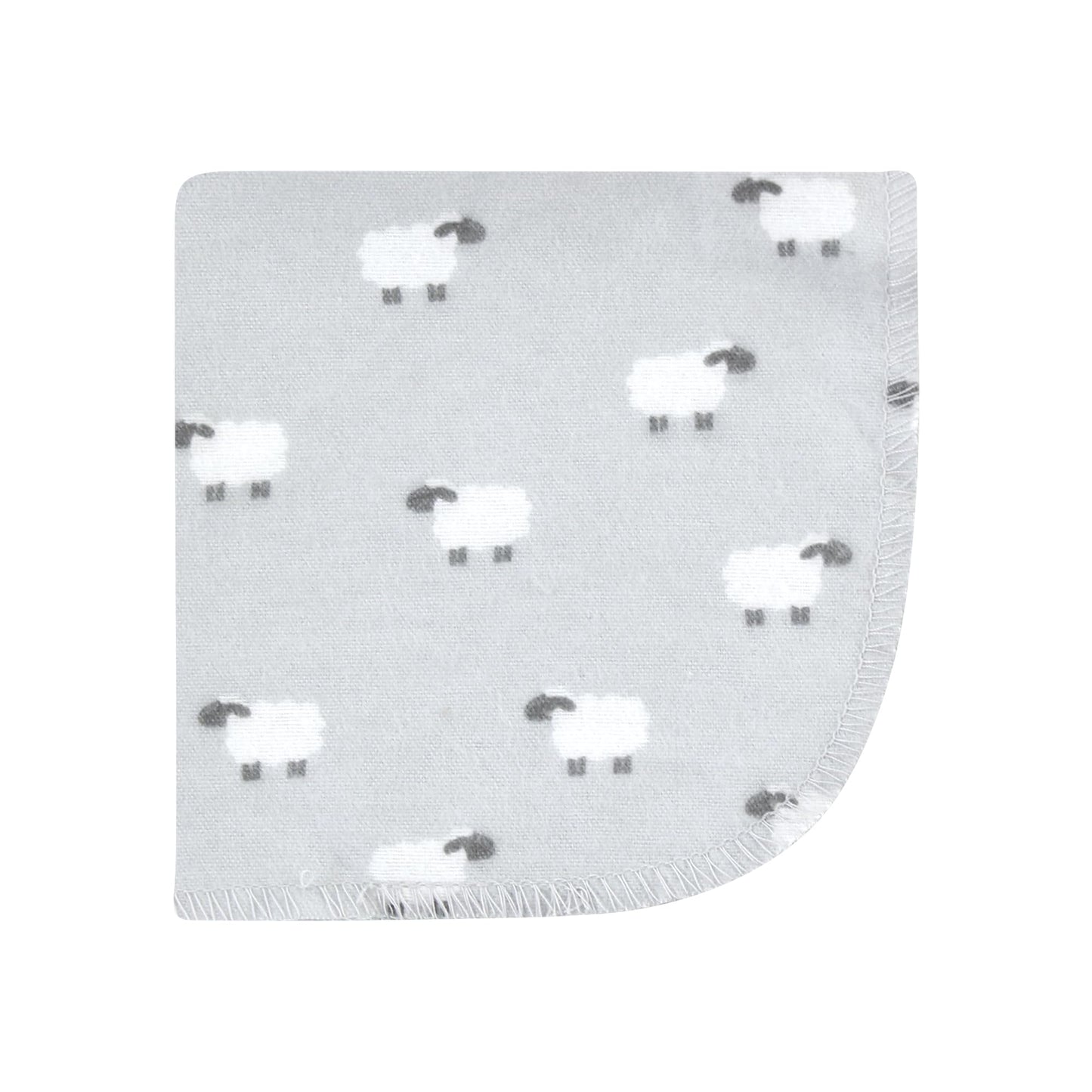 Hudson Baby Unisex Baby Flannel Cotton Washcloths, Cute Farm 10 Pack, One Size