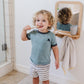 Montessori Wooden and Acrylic Wall Mirror with Hooks for Toddlers - Entryway Mirror with Hooks and Shelf Organizer Self-Care Sta