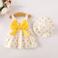 Toddler Girl Clothes Little Girl Summer Dresses White Polka Dot Sleeveless Dresses Sundress Summer Outfits Toddler Dress For Gir