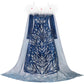 Knemmy Princess Costume For Girls Halloween Dress Snow Cosplay Christmas Birthday Party Dress Up Outfit Blue