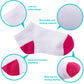 Duufin 25 Pairs Toddler Ankle Socks Low Cut Kids Half Cushion Socks Low Rise Ankle Socks For Boys And Girls (Multicolor A, 6-8X)