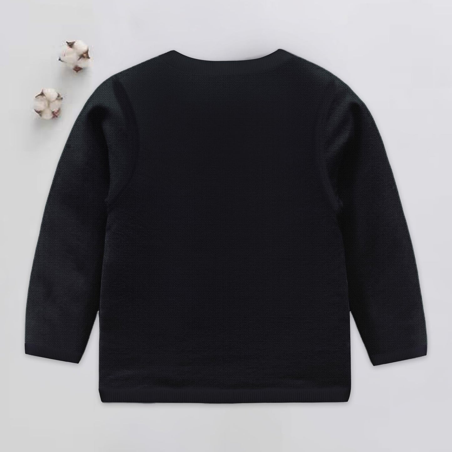 Baby Boys Girls Button-Down Cardigan Toddler Cotton Knit Sweater Black 100