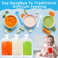 Newmemo 6Pcs Reusable Baby Food Pouches Filler Kit Baby Food Pouch Maker For Applesauce Yogurt Smoothie Refillable Fruit Puree P