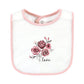 Hudson Baby Unisex Baby Cotton Bibs, Rose, One Size