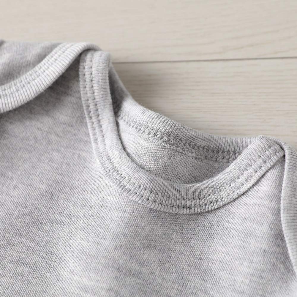 Azzwnee New Cousin Crew Baby Boy Clothes Unisex Funny Baby Girl Baby Bodysuit Gray 0-3 Months