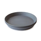Mushie Round Dinnerware Plates For Kids | Made In Denmark, Set Of 2 (Smoke)