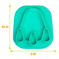 Silicone Compartment Plates- 3 Pk Vehicle Set (Car Train Rocket)- Divided Sections For Easy Grabbing Baby Food Training, Non-Sli