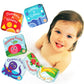 Floating Baby Bath Books Set of 4 - Bath Books for Babies, Infants - Waterproof, Mold-Free Bath Toys for Learning & Early Educat