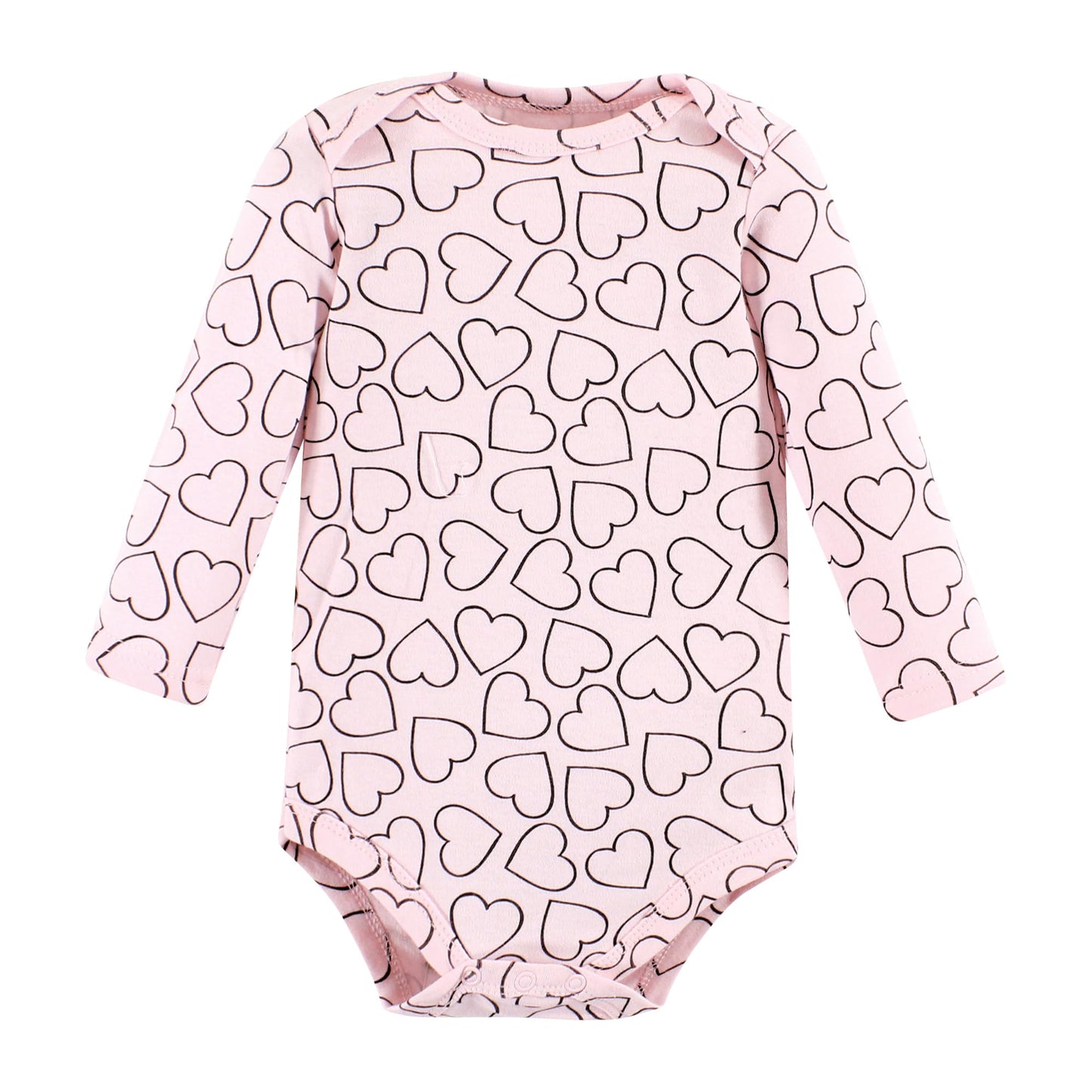 Hudson Baby Unisex Baby Cotton Long-Sleeve Bodysuits, Girl Daddy, 12-18 Months