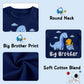 Funnycokid Big Brother Shirt 3T 2T Dinosaur Big Bro Short Sleeve Blue Big Brother Toddler T Shirt Pregnancy Announcement Gifts F