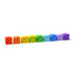 Bright Starts KaledioCubes 9pk Stack & Squeeze Blocks Baby Bath Toys - Play & Learn with Colors, Numbers & Shapes, Ages 3 Months