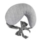 Boppy Anywhere Travel Nursing Pillow, Soft Gray, Plus Sized To Petite With Stretch Belt, Portable Nursing Pillow, Breastfeeding