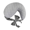 Boppy Anywhere Travel Nursing Pillow, Soft Gray, Plus Sized To Petite With Stretch Belt, Portable Nursing Pillow, Breastfeeding